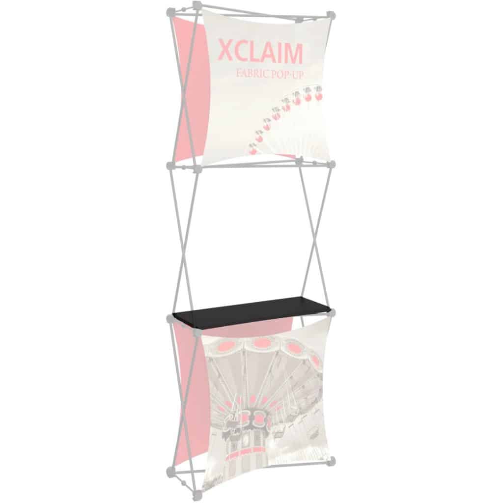2.5-ft Shelf for 8-ft Xclaim Pop Up Banner | Orbus