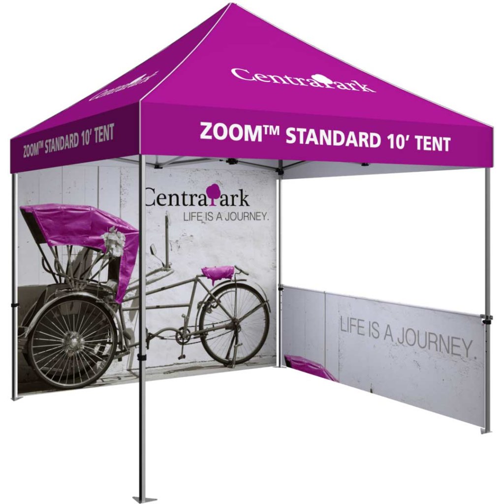 Popup tent for outdoor events