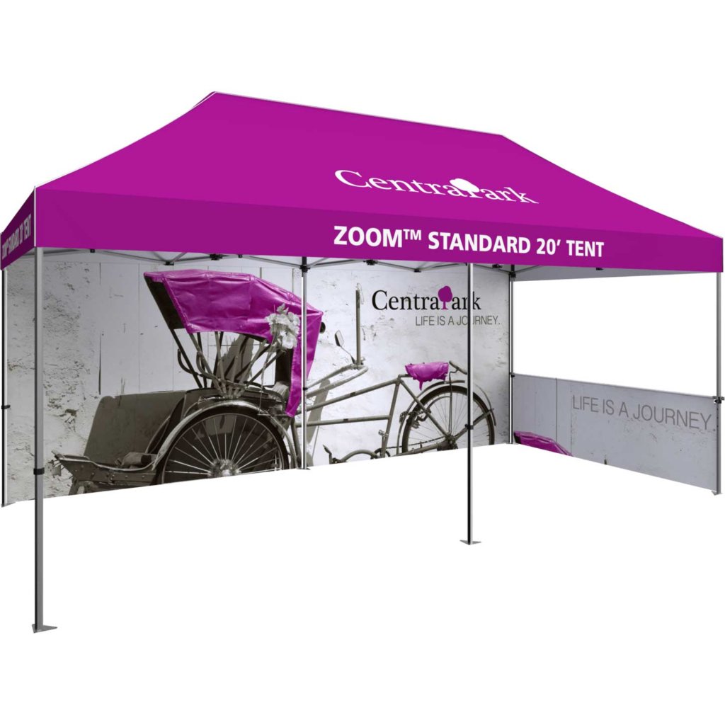 20-foot popup tent outdoor display